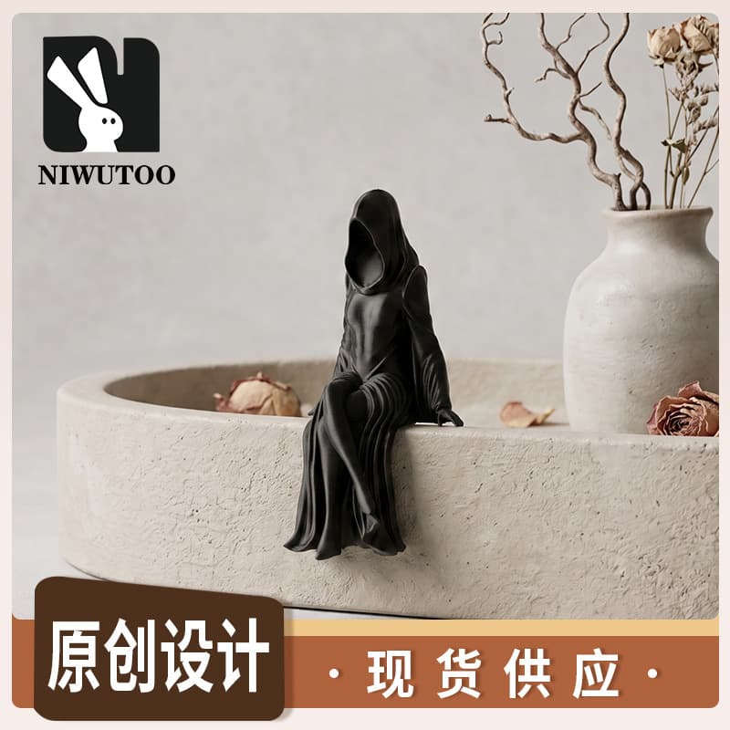 Cross-border 3D printing ornaments faceless sitting female crafts home office desk decoration factory wholesale
