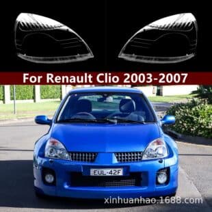 For 2003-2007 Renault Clio Headlight Lens, Clio Car Headlight Shell Transparent PC Lens
