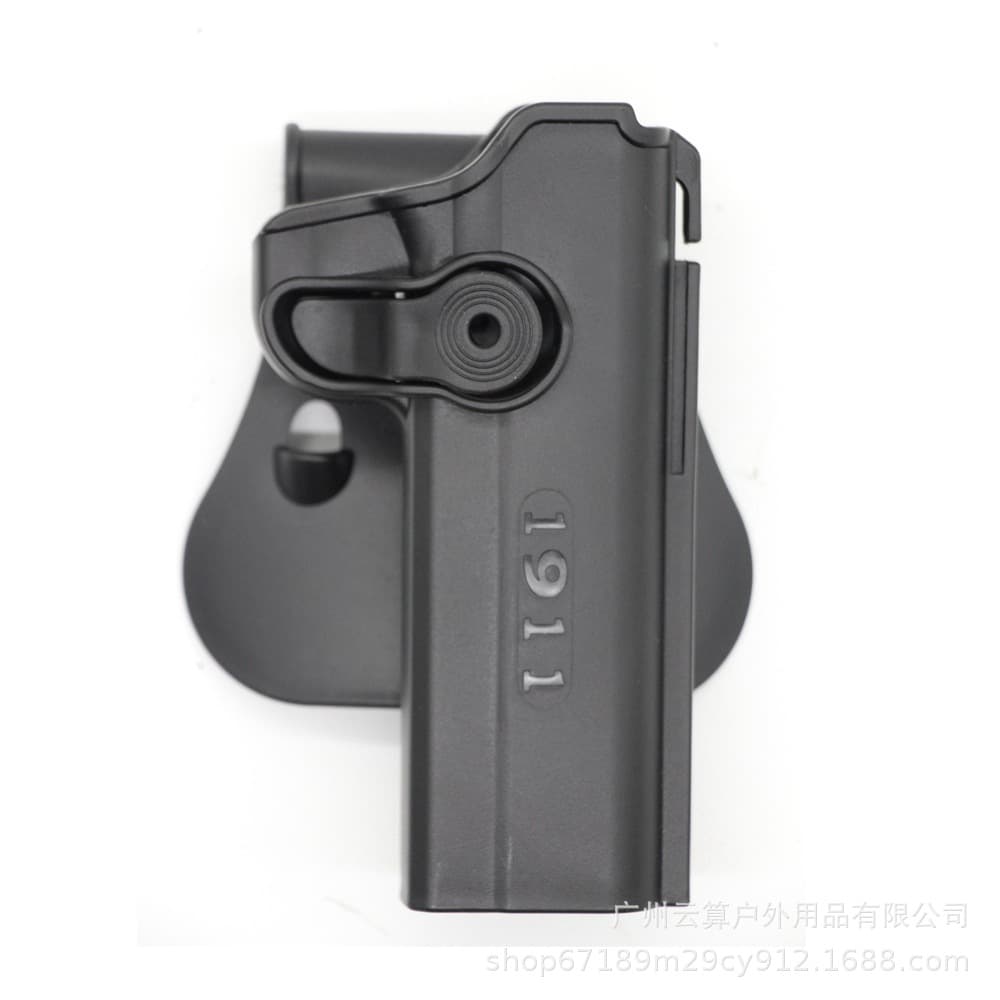 Factory Direct IMI Plastic Holster, Colt 1911 Universal Magazine Pouch, Multi-Function Quick-Draw Waist Holster - Black