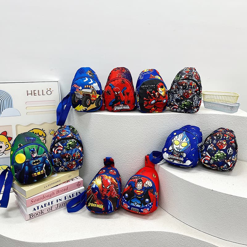 Wholesale Cartoon Kids Bag Fashion Baby Bag Casual Cute Girl Crossbody Bag Handsome Boy Chest Bag Small Backpack
