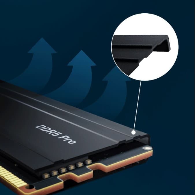 Crucial DDR5 5600MHz Desktop Heatsink Kit 32GB Pro Gaming RAM 16GB×2