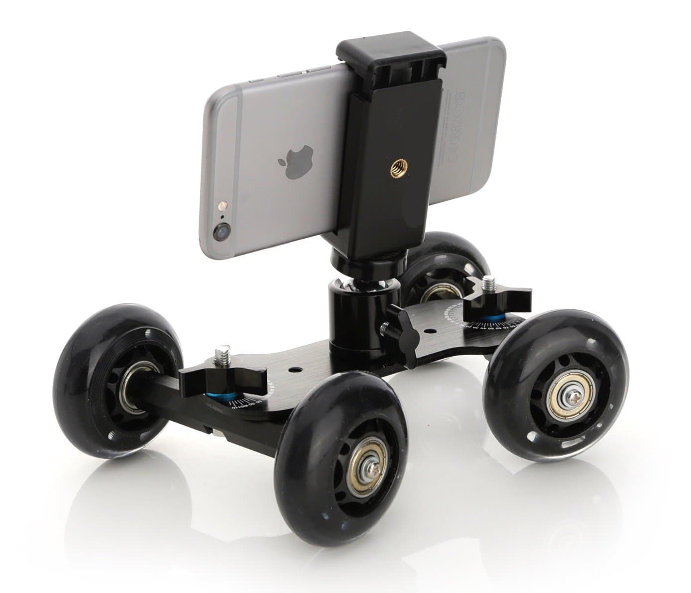 JMSUZ DSLR Camera Dolly Track Desktop Slider Dolly Drift Shooting Slider Camera Mini Wheel Dolly