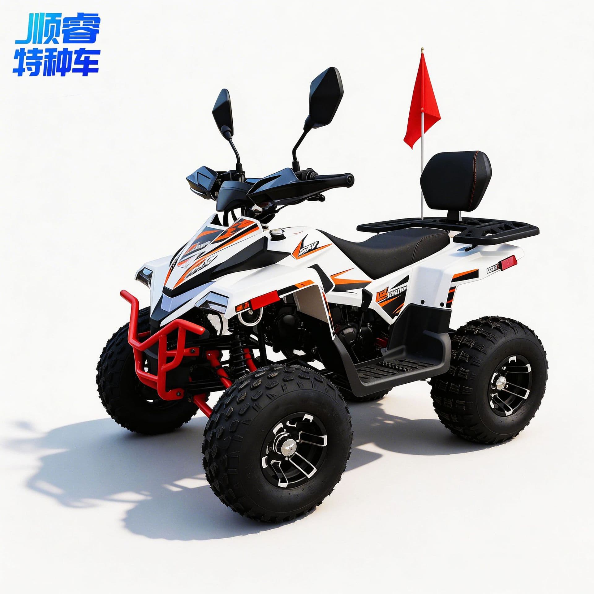 Shunrui Brand Beach Buggy Electric ATV All-Terrain Vehicle Four-Wheel Motorcycle Adult Off-Road Vehicle Supports Cross-Border Export