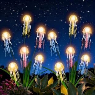 Cross-Border Solar Decorative Light LED Jellyfish Light Outdoor Wind-Sway Waterproof Light for Garden Courtyard Decoration