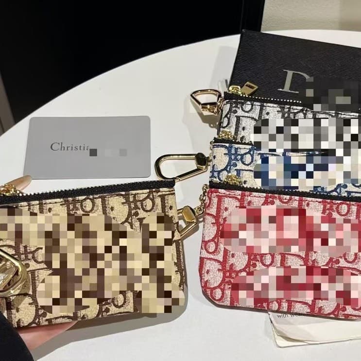 European and American Earphone Bag Key Bag Card Bag Trendy Classic Mini Coin Purse Small Card Holder Coin Organizer