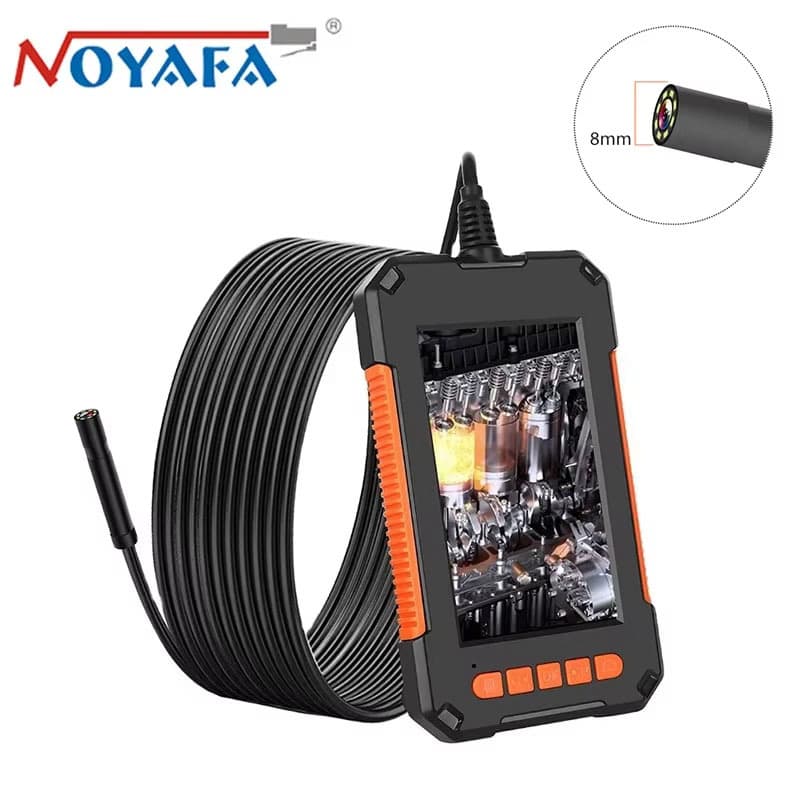 High-Definition Screen Pipe Camera, 8mm Lens Automotive Repair Inspection Tool, Visual Industrial Endoscope