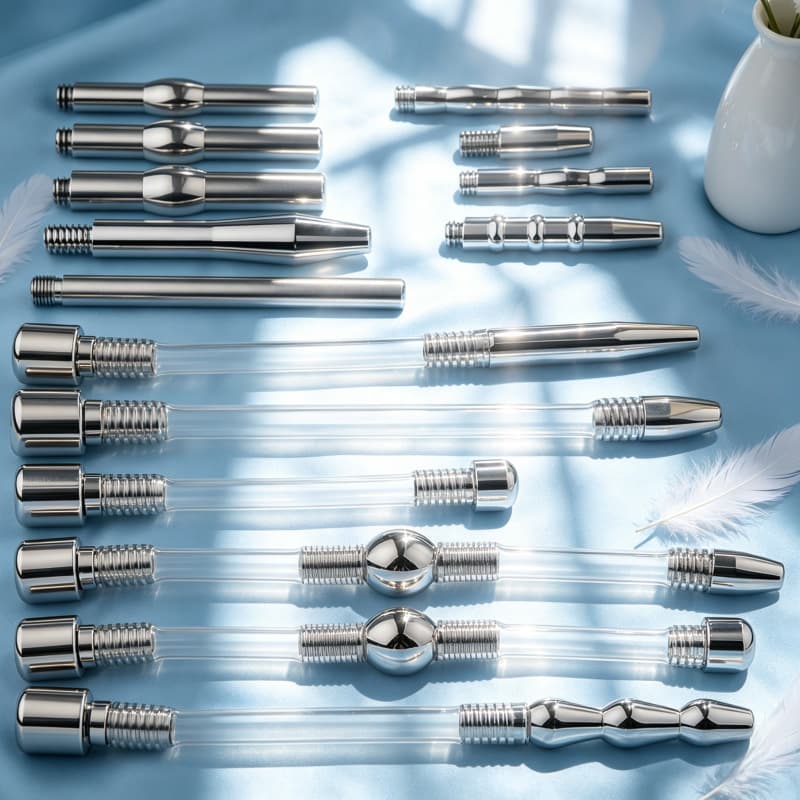 Male Urethral Plug Accessory for Chastity Cage, Urethral Dilator, Chastity Device Accessory, Stimulation SM Toy, Source Factory