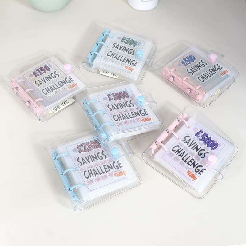 Mini Binder Savings Challenge (Cross-border PVC Loose-leaf Cash Savings Book)
