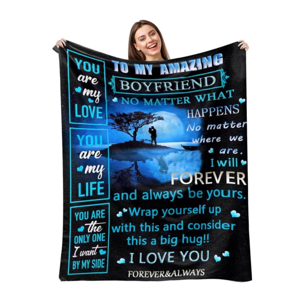 Cross-border Hot Selling Message Letter Flannel Blanket for Boyfriend Envelope-style Valentine's Day Letter Writing Blanket