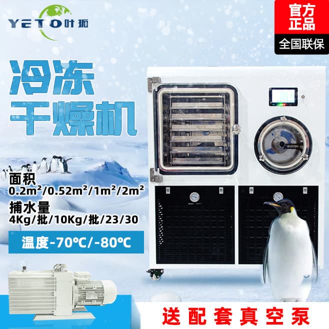 Shanghai Yetuo YTLG-20F 0.2 Square Meter In-situ Freeze Dryer Silicone Oil Heating Pilot Freeze Dryer