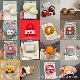 Creative Cartoon Pattern Earphone Case Compatible with AirPods 4 Apple Wireless Bluetooth Earbuds Shell 1/2/3/Pro2 for Women
