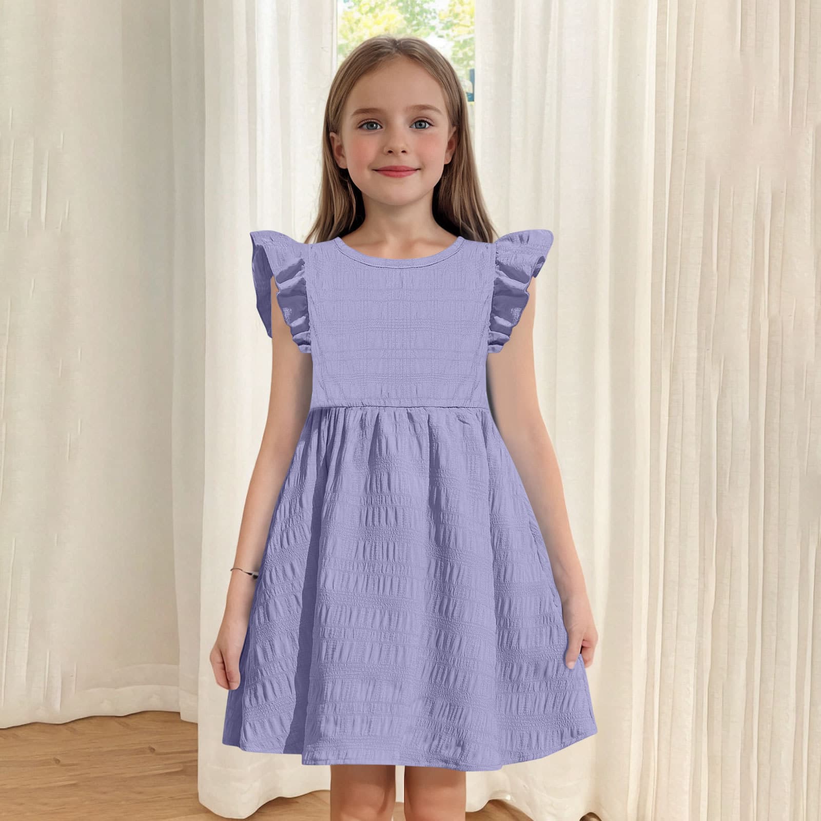 Korean Style Little Girl Princess Dress Tutu Skirt Chiffon Dress Summer Premium Thin Sleeveless Sweet Dress for Export