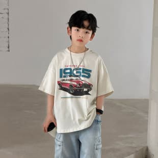 Boys Trendy Short Sleeve T-Shirt Summer 2026 New Big Kids Korean Style Top Half Sleeve Stylish Cool Tee