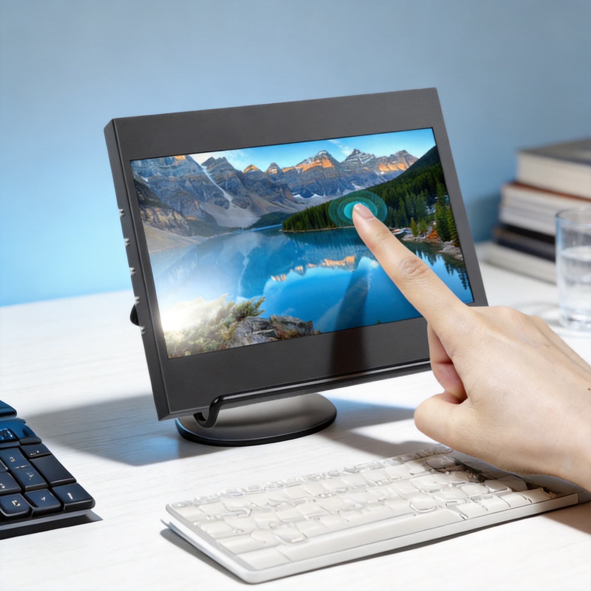 7 Inch Metal Shell Raspberry Pi IPS HD HDMI Touchscreen Display USB Powered Capacitive Monitor Industrial Control Screen