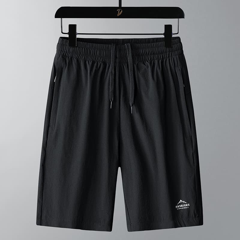 Summer Men's Ice Silk Quick-Dry Sports Shorts Loose Five-Point Shorts Casual Fitness Running Shorts Factory Wholesale