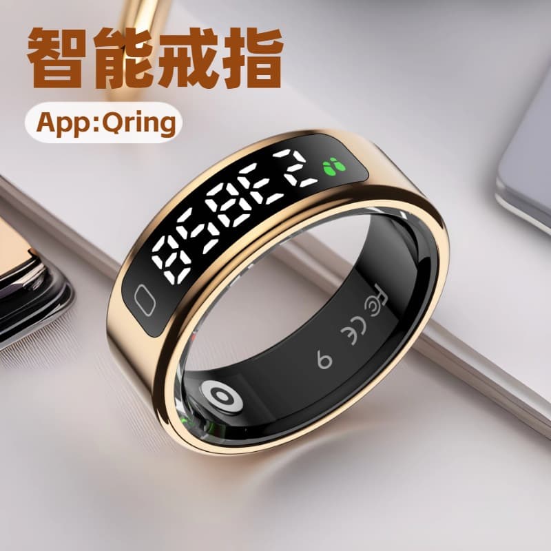New R11C Smart Ring with Display Screen Gesture Control Sleep Heart Rate Oxygen Health Step Counter Calorie Sport Jewelry