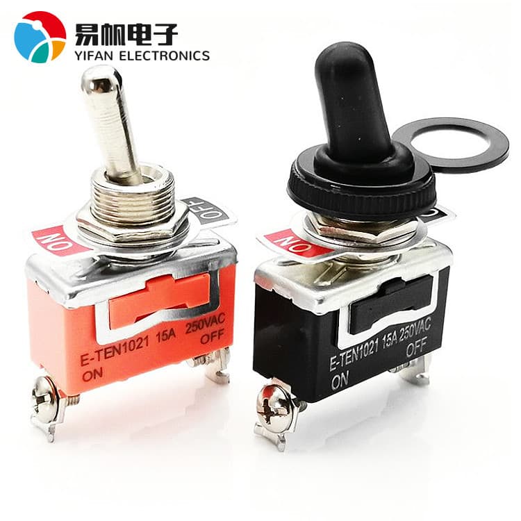 Supply E-TEN1021 toggle switch, 2 feet, 2 gears and waterproof cap, rocker arm toggle rocker switch