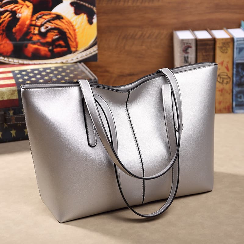 Cross-border Premium Minimalist Maillard Texture Tote Bag for Women 2026 New Large Capacity Commuter Korean Style Shoulder Bag