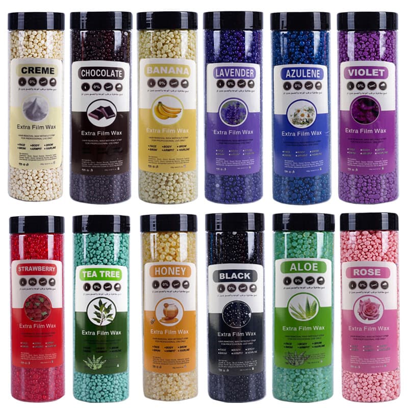 400g paper-free hair removal wax beans solid hard wax therapy particles Hard wax beans cross-border supply foreign trade beauty wax