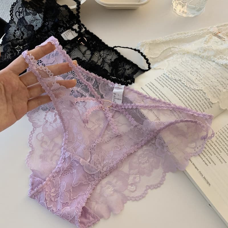 Spring Blossom Honey~New Lace Women's Underwear, Pure Desire Style Sexy Hollow Shorts, Cotton Crotch Triangle Panties