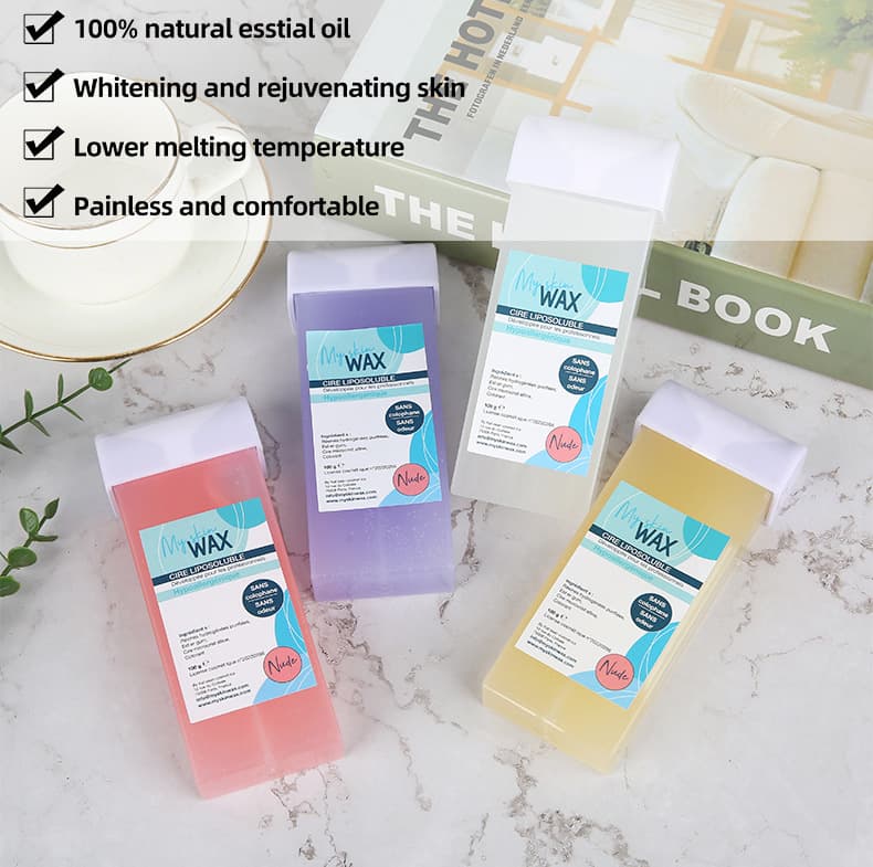 Cross-border hair removal wax block water-soluble sugar wax 100g rolling hair removal wax block unmelted special hair removal wax