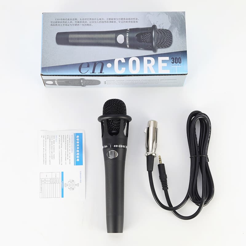 E300 Condenser Microphone Mobile Phone Home Conference Handheld Microphone v8 Sound Card Anchor Live Recording Sound Card Suit