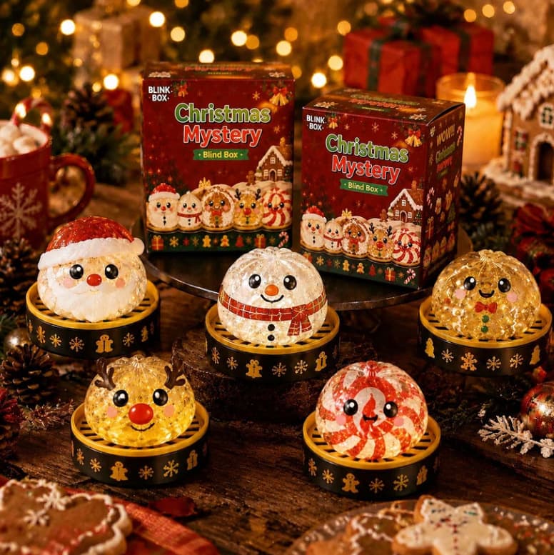 New Design Cute Trendy Squishy Dumplings Mystery Blind Box Christmas Dumpling Stress Toy