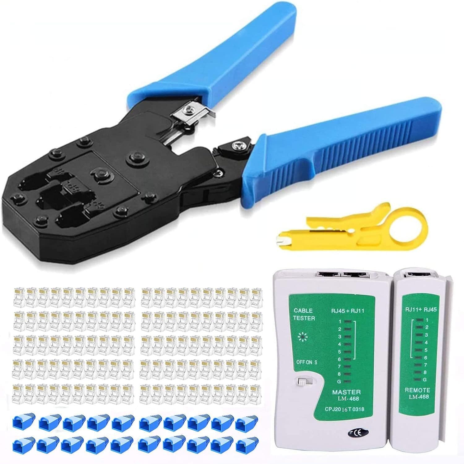 Telephone Network Plug Wire Cutting Tool RJ45 Crimping Tool Set Blade Combination Pliers Network Tool Kit