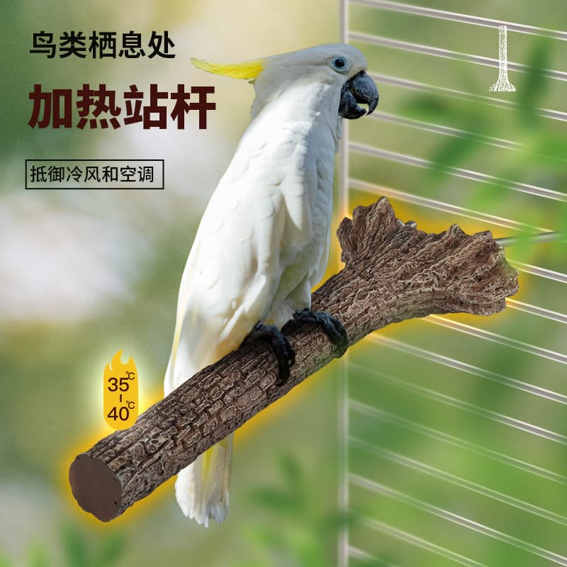 Supply parrots birds hamsters chinchillas heating station plate heating station pole low voltage safer 5W constant temperature control