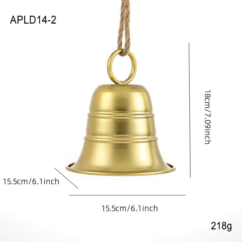 Cross-border Christmas Bell Decoration Iron Art Large Atmosphere Ornament Christmas Tree Creative Hanging Decoration In Stock