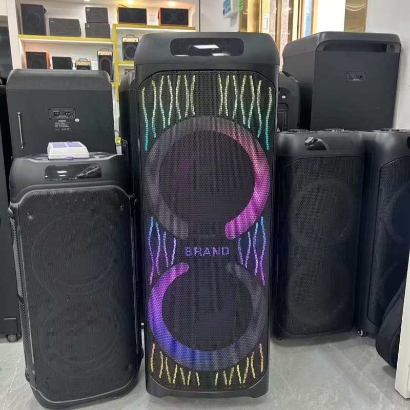 Karaoke Machine Factory 12-Inch Large Speaker with Line Lights 160W High-Power Party RGB Speaker