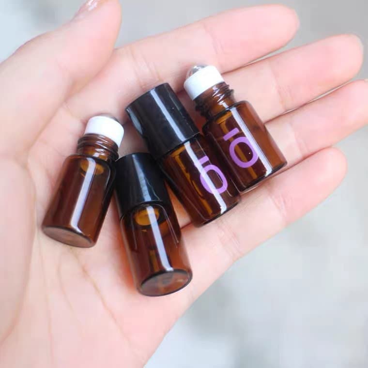 In stock 2ml essential oil refill bottle, doTERRA roller empty bottle, light-proof perfume sample bottle, travel bottle, roller bottle