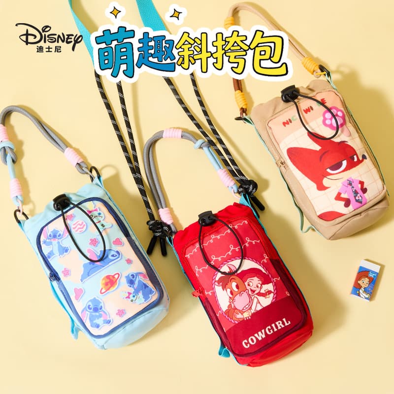 Disney Crossbody Bag Mobile Phone Bag Women's Small Bag Student Children's Cartoon Casual Mini Bag Bag Shoulder Bag