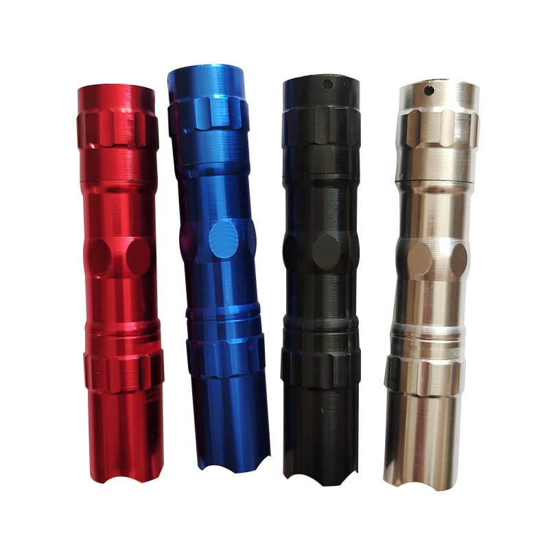 Aluminum Alloy Mini Flashlight, Home Emergency Lighting, LED, AA Battery Powered, Small LED Flashlight