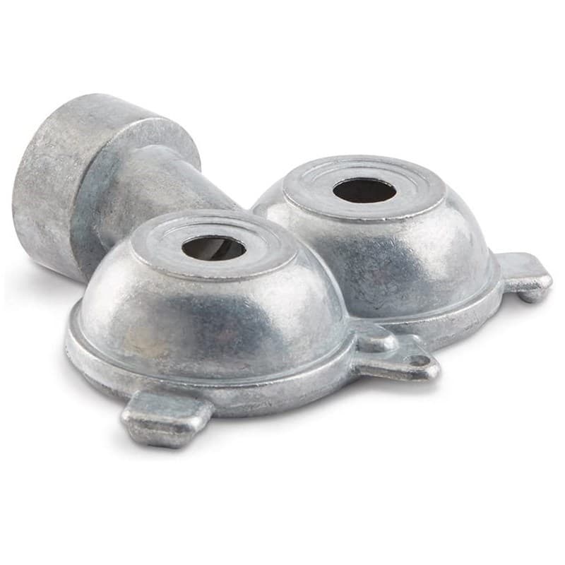 2021 Zinc Alloy Base Sprinkler Lawn Flower Sprinkler Metal Sprinkler Dual Outlet Sprinkler