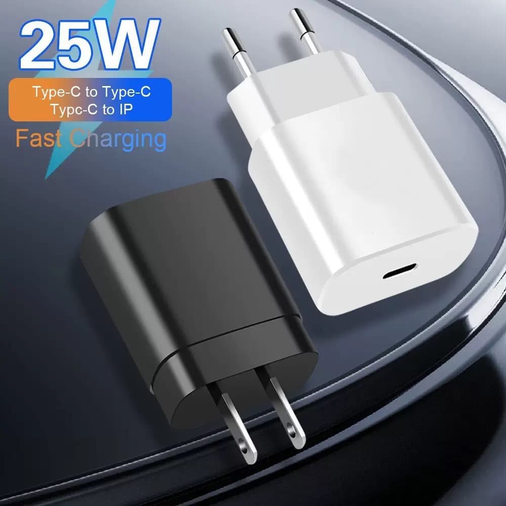 Cross-border PD 25W EU Plug Charger Head Samsung US Plug 25W Charger Head Fast Charging Charger for Samsung Phones