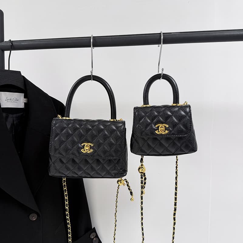 Cross-border Light Luxury Small Fragrance Style Handbag Fashion Diamond Quilted Chain Crossbody Shoulder Bag Elegant Lock Small Square Bag