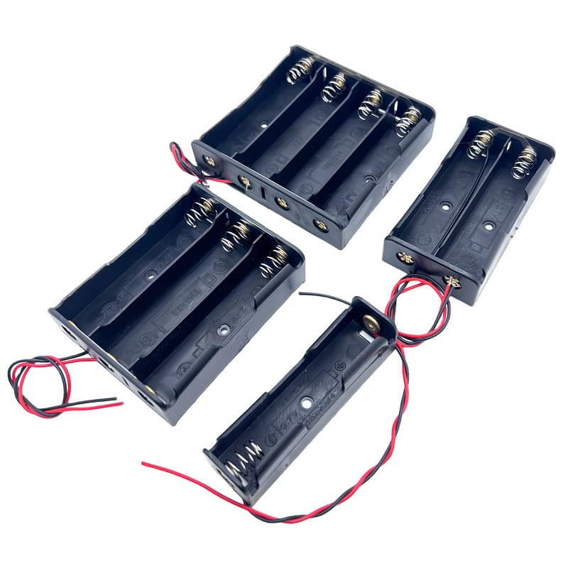 18650 Battery Holder 1/2/3/4 Cells Parallel 3.7V No Cover/With Cover/With Switch 18650 Lithium Battery Holder