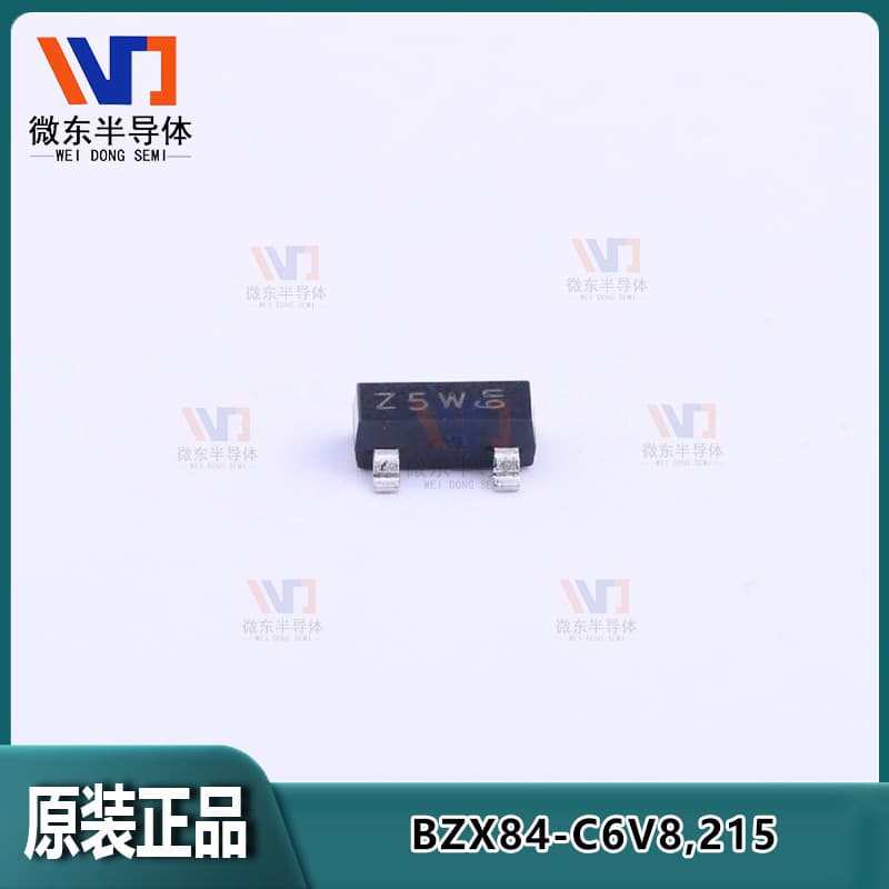 Nexperia Zener diode BZX84-C6V8,215, 6.8V, marking Z5W, SOT-23 package