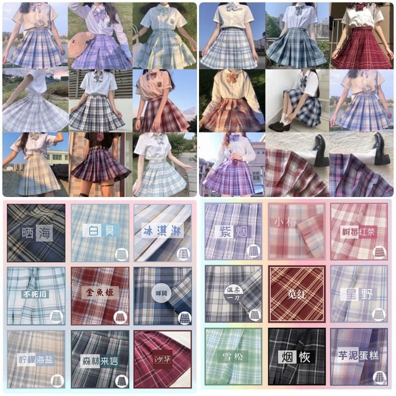 JK Uniform Authentic Plaid Skirt Student Pleated Skirt In Stock Short Skirt Half Skirt Japanese Versatile School Style