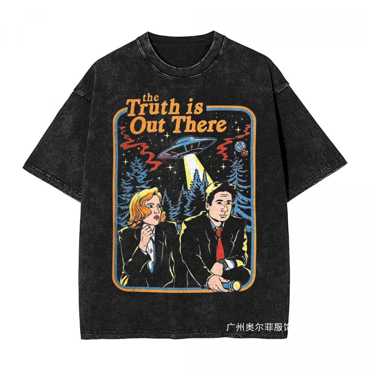The X Files The Truth Is Out There Washed T Shirts Streetwear
