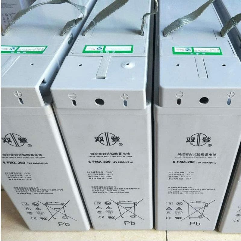6-FM12V200AH Shuangdeng Narrow Long Type Lead-Acid Storage Battery Fixed Valve-Regulated Sealed Battery