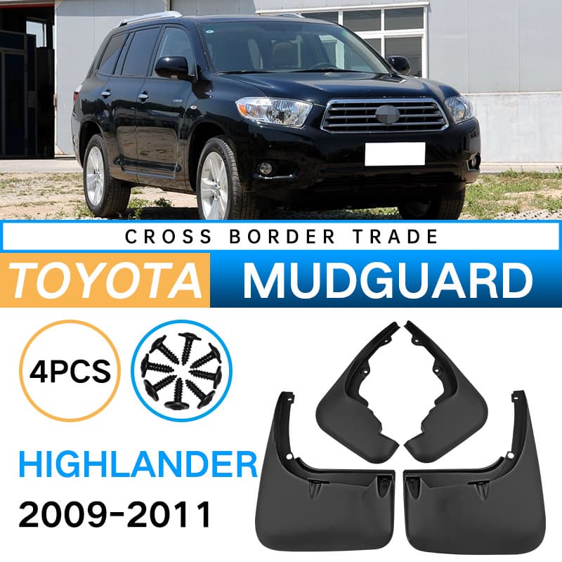 Fits Toyota Highlander 2009-2011 Mud Flaps Splash Guards for Export Cross-Border