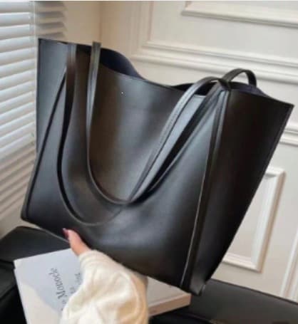 Women's Bag 2025 New Fashion Versatile Shoulder PU Large Bag Minimalist Retro Large Capacity Women's Handbag Tote Bag