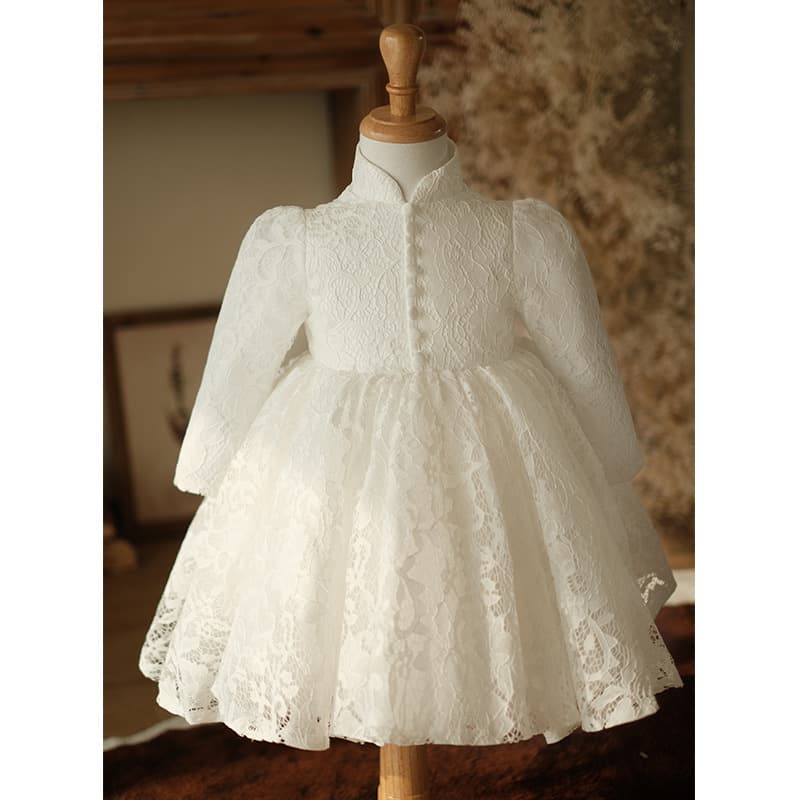 Children's first birthday party birthday dress for baby girl in spring high-end flower girl wedding little girl princess dress