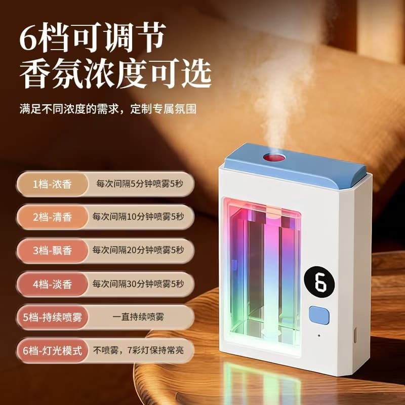 Smart aromatherapy machine automatic fragrance spray machine waterless spray rechargeable fragrance bedroom essential oil refill 01