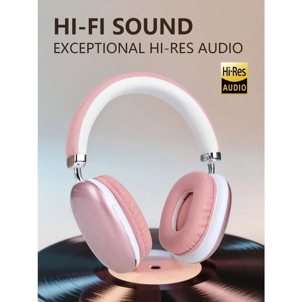 Bluetooth Headphones Over Ear Wireless Headset HiFi Music Ga