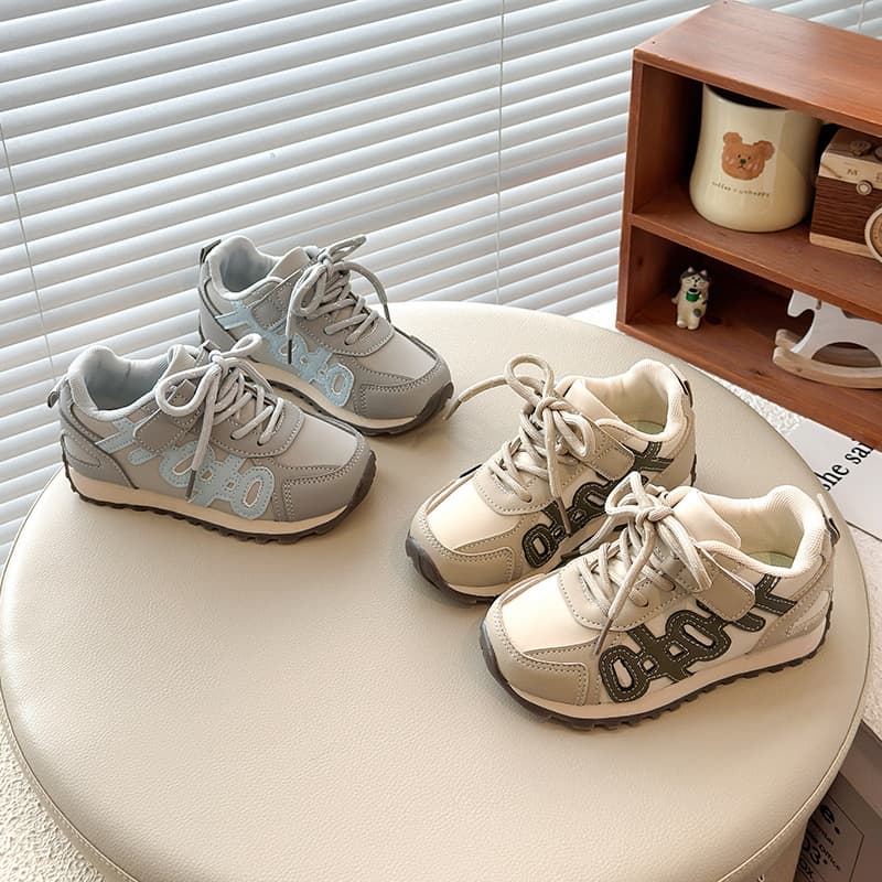 Korean Style Girls' Sneakers 2026 Spring/Summer New Children's Mesh Breathable Casual Shoes Baby Girls Soft Sole Dad Shoes