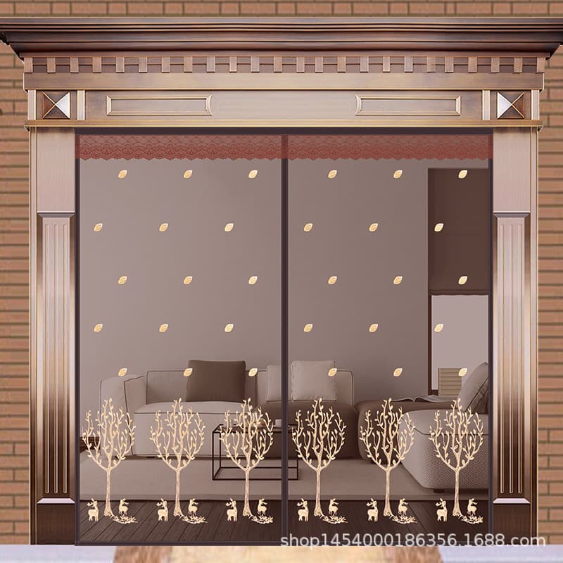 Mosquito-Proof Screen Window, Summer Velcro Magnetic Screen Door, No-Drilling Partition, Fly and Mosquito Repellent Ventilation Screen Window, Mosquito-Proof Screen Door