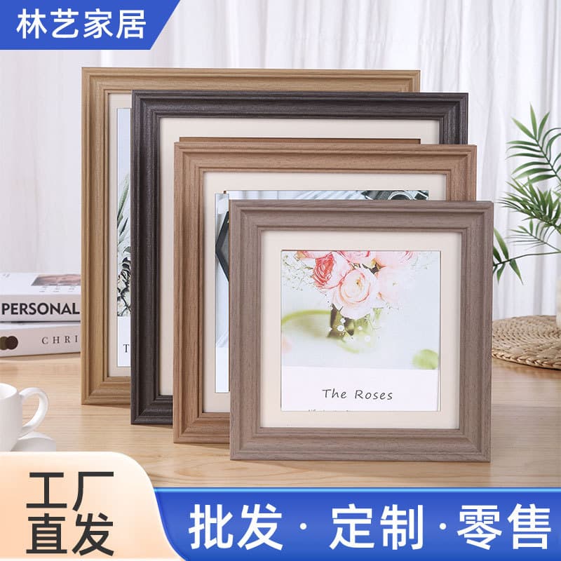 Photo frames wholesale office photography European style fresh picture frame table decoration photo wall creative simple retro photo frame